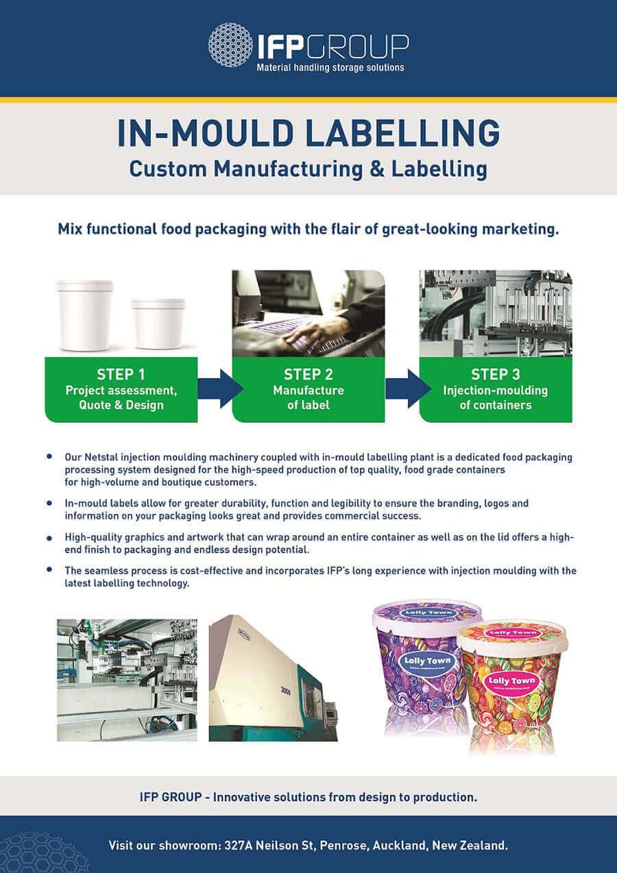 IFP Group NZ Plastic Storage In-mold Labelling