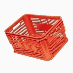 Orange Vented Food Crate 1