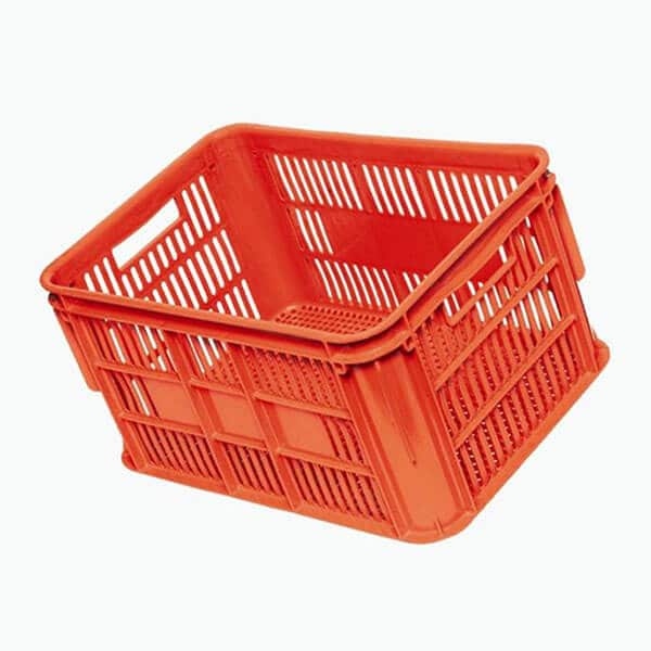 Orange Vented Food Crate