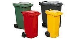 Wheelie bins waste management