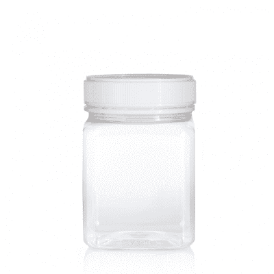 Jar PET Square 1kg/817ml Clear