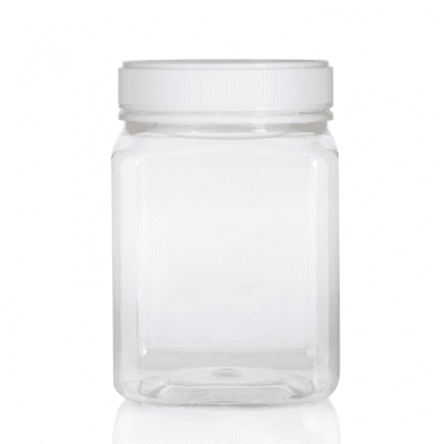 Jar PET Square 2 Kg/1600ml Clear