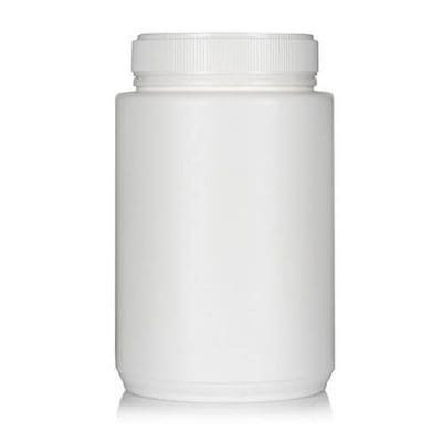 Powder Pot White Twin Start 2050ml T/E 100mm neck