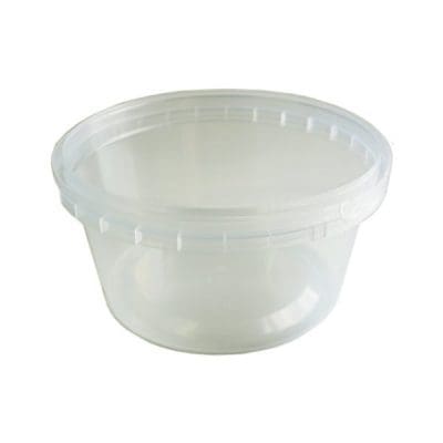 Tub Round 300ml Tamper Evident Clear