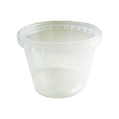 Tub Round 380ml Tamper Evident Clear