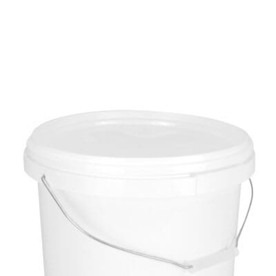 10l white pail with lid