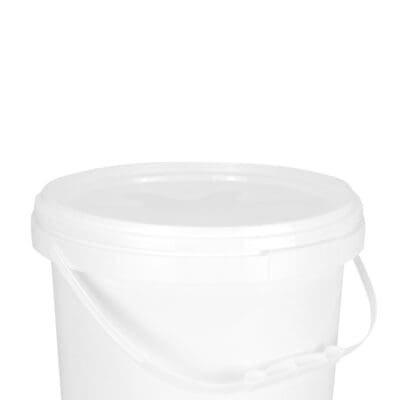 12l white pail with lid