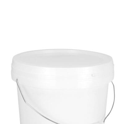 15l white pail with lid