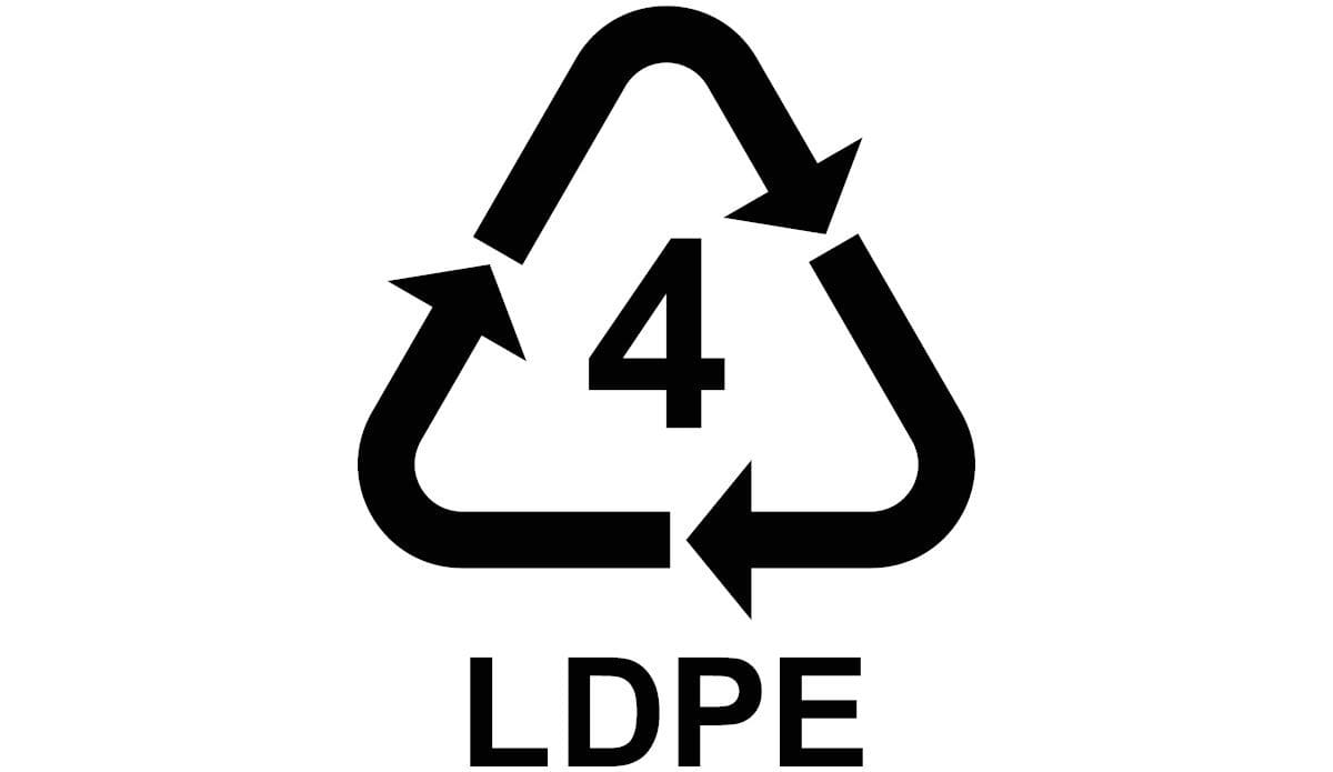 LDPE recycling symbol