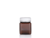 Jar PET Square 375g/270ml Amber