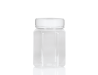 Jar PET Hex 800ml/1Kg Clear Tall 83mm neck