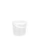 180483470100 2.2L Round Pail Clear White Lid